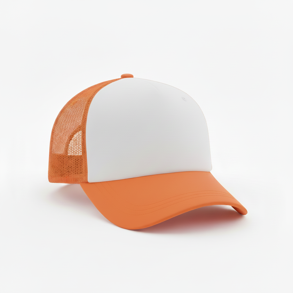 Orange Two-Tone Cap - facing right