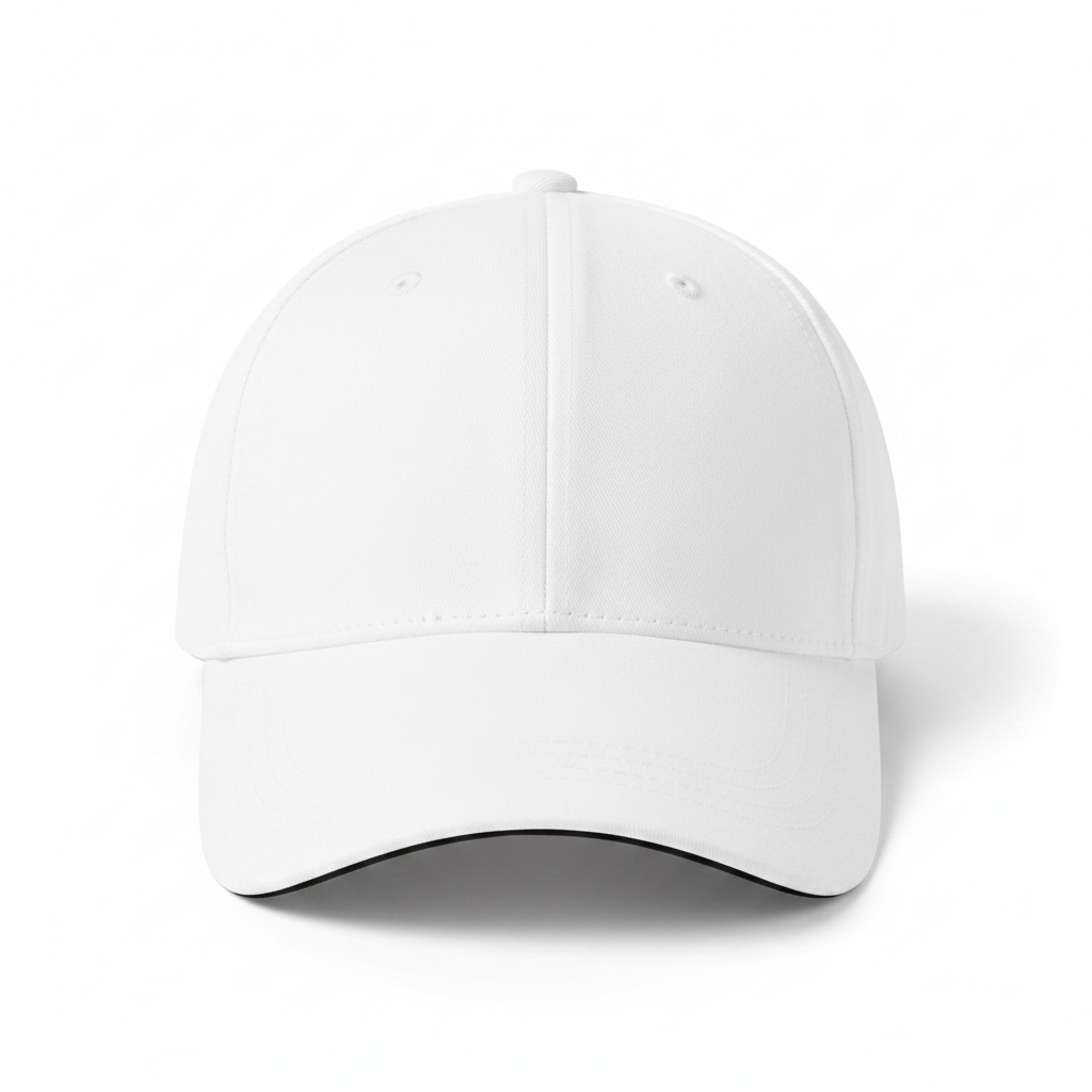 Plain White Baseball Cap